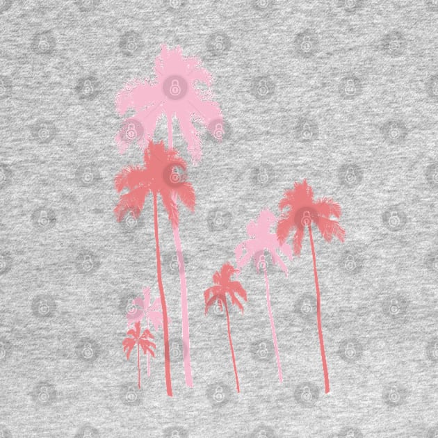 Pink Palms Palm Tree Design Palm Springs Palm Desert Palm Beach Lovers by SeaLAD